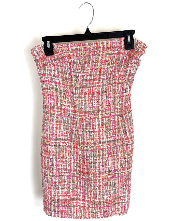 Superdown Pink Tweed Dress - Small