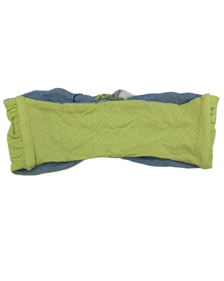 Blue And Green Reversible Strapless Bandeau Bikini Top - XS, S, M, XL, XXLXXL