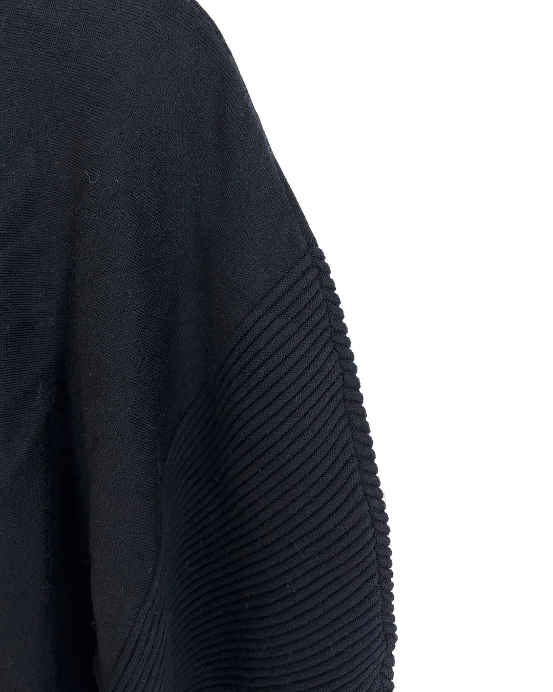 Black Mock Neck Cropped Sweater - Size 6/8