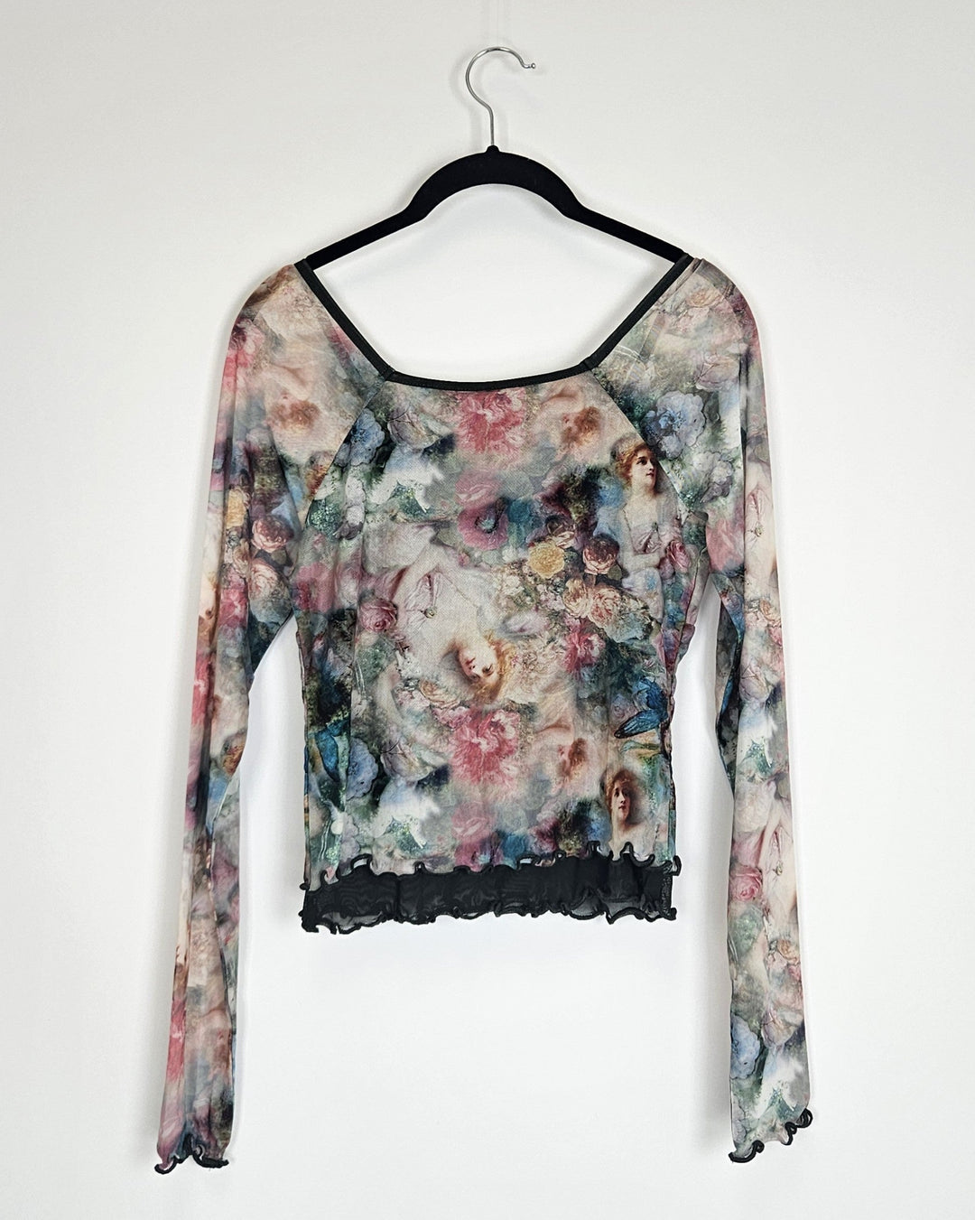 Floral Mesh Top - Size 0/2,2/4, 4/6