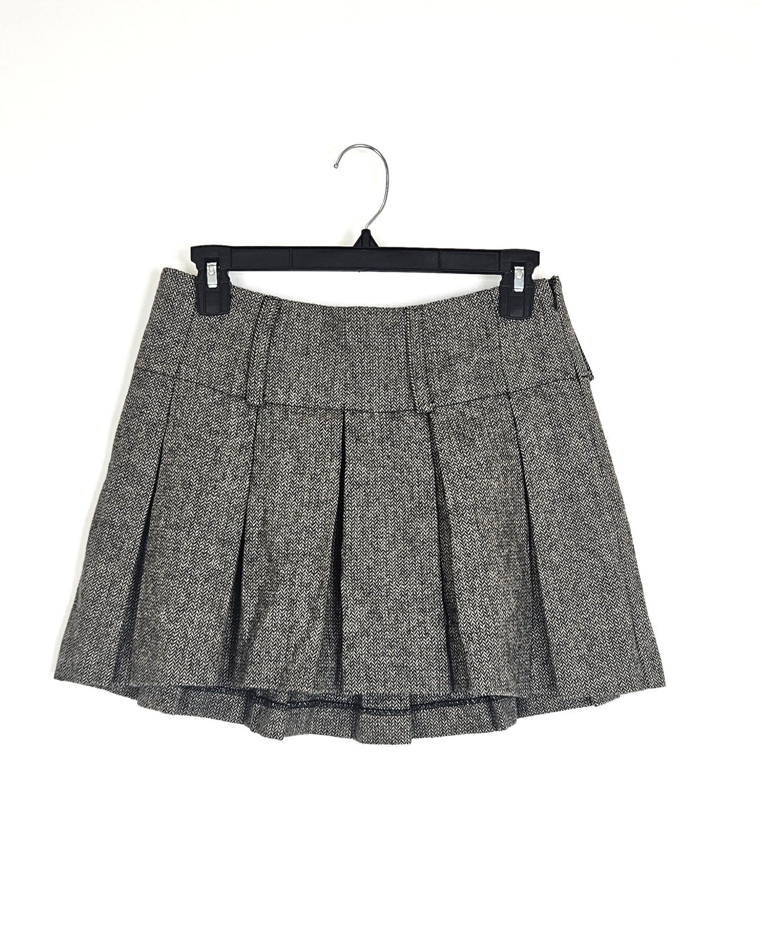 Brown Pleated Skirt - Size 0/2