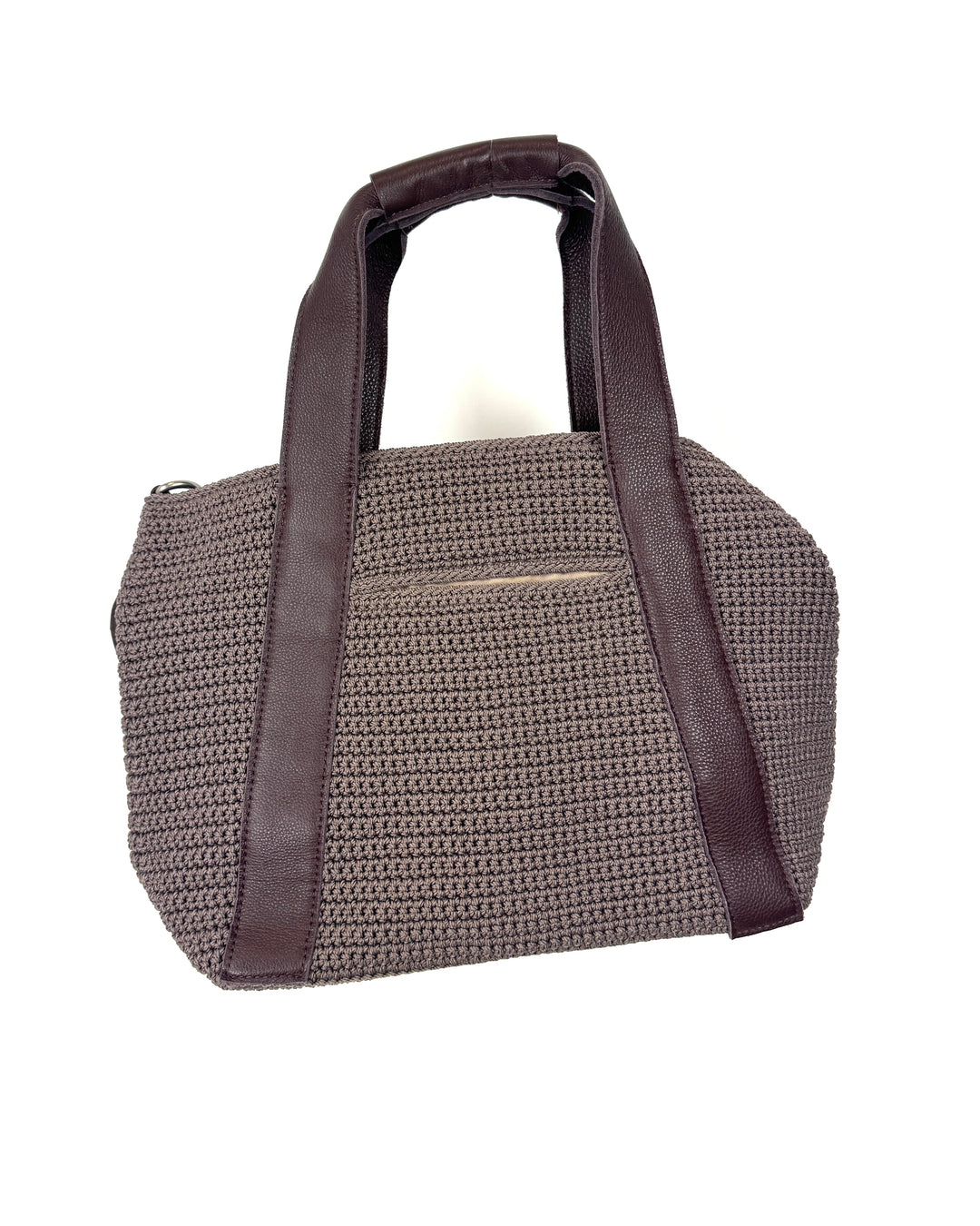 Brown Crochet Shoulder Bag