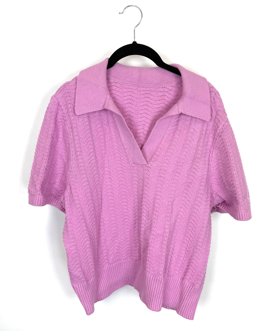 Bubblegum Pink Knit Top - Size 6/8