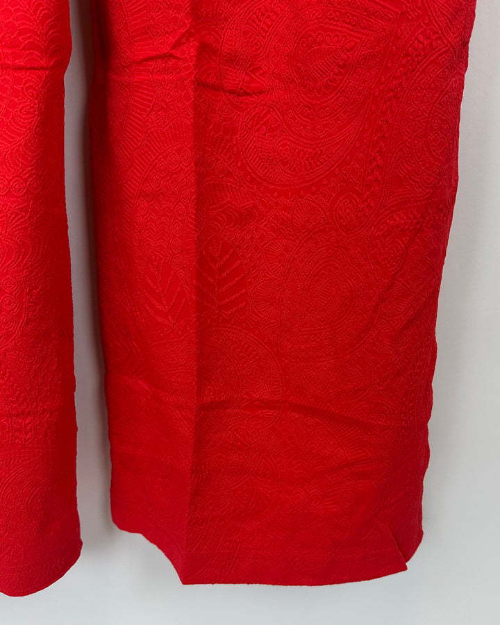 Red Embossed Coverup Pants - Extra Large/Extra Extra Large