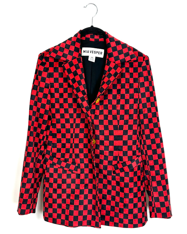 Mia Vesper Checkered Blazer - Extra Small