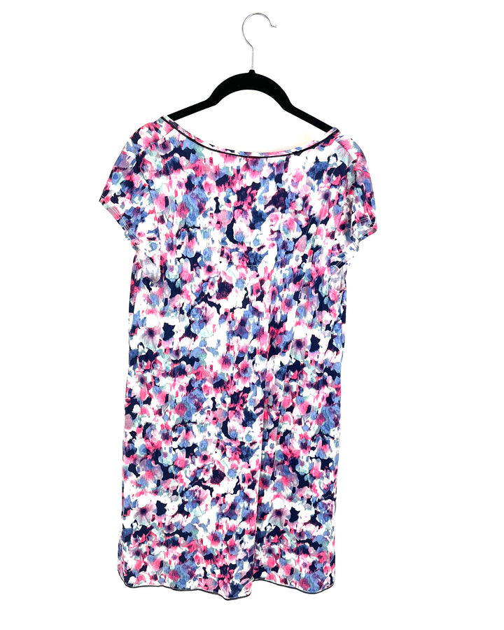 Short Sleeve Multicolor Nightgown - 4/6