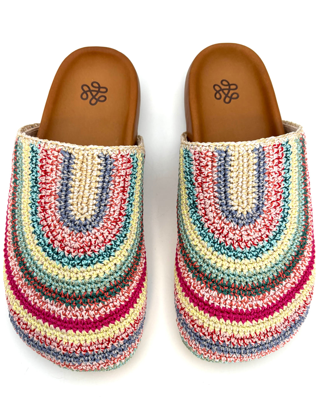 Pastel Multi Crochet Clogs -  Size 6, 7, 8