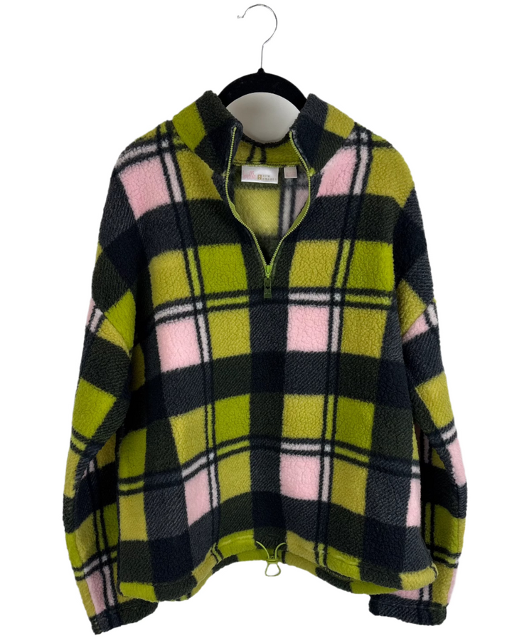 Green Sherpa Jacket - Size 6/8