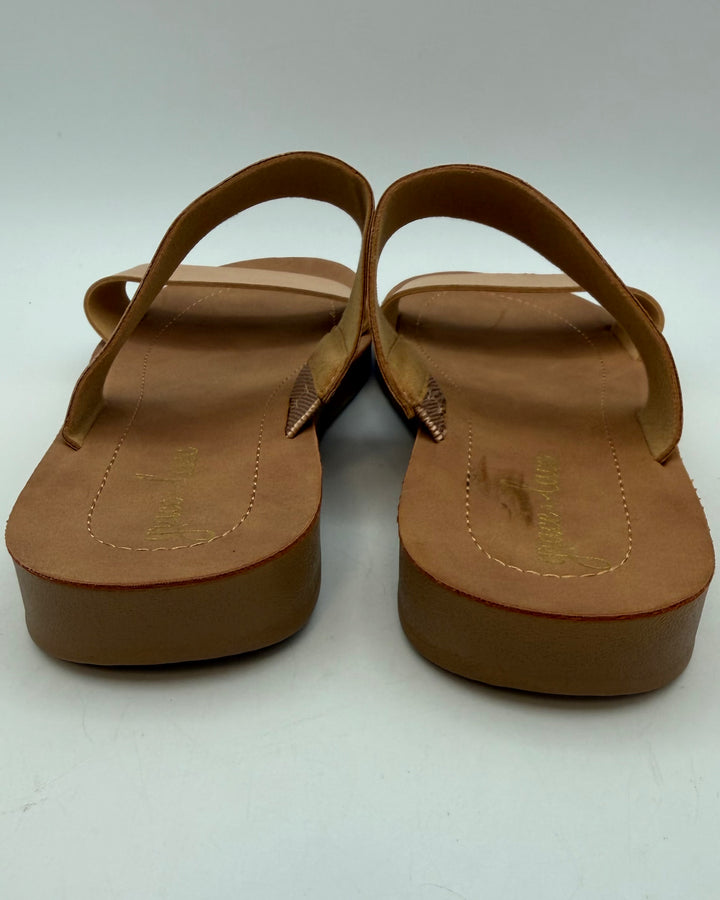 Tan Two Strap Sandals - Size 5.5/6