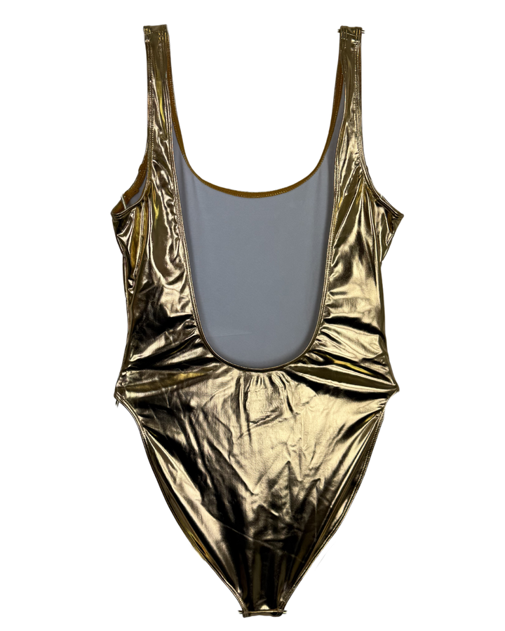 Metallic Gold One Piece Swimsuit - XS, S, M, L, XL, XXL