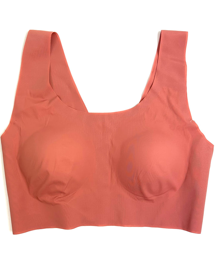 Mauve Seamless And Wireless Bra - Medium