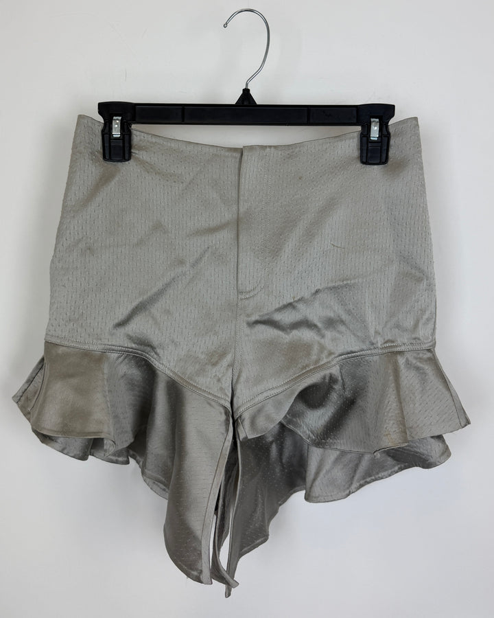 Ruffle Gray Shorts - Size 4