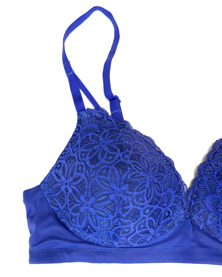 Lapis Blue Lace Bra - Small