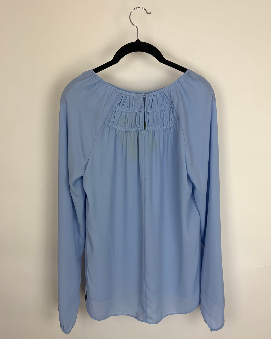 Periwinkle Chiffon Long Sleeve Blouse - Size 6/8