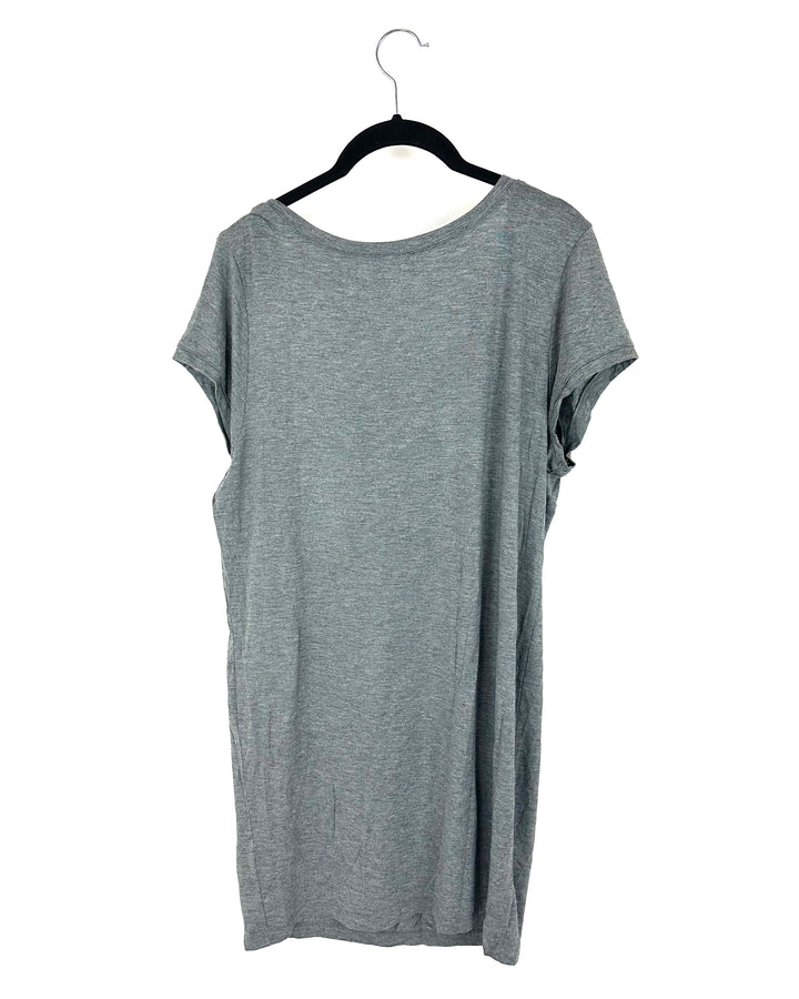 Grey Short Sleeve Nightgown- Size 4/6