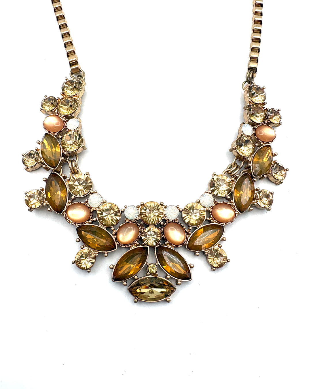 Light Orange Abstract Necklace