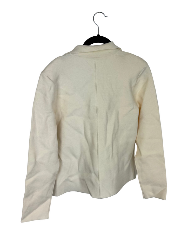 Soft Cream Casual Blazer – Size 6/8