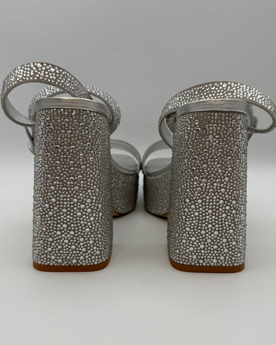 Silver Rhinestone Heels - Size 7, 8.5 and 10