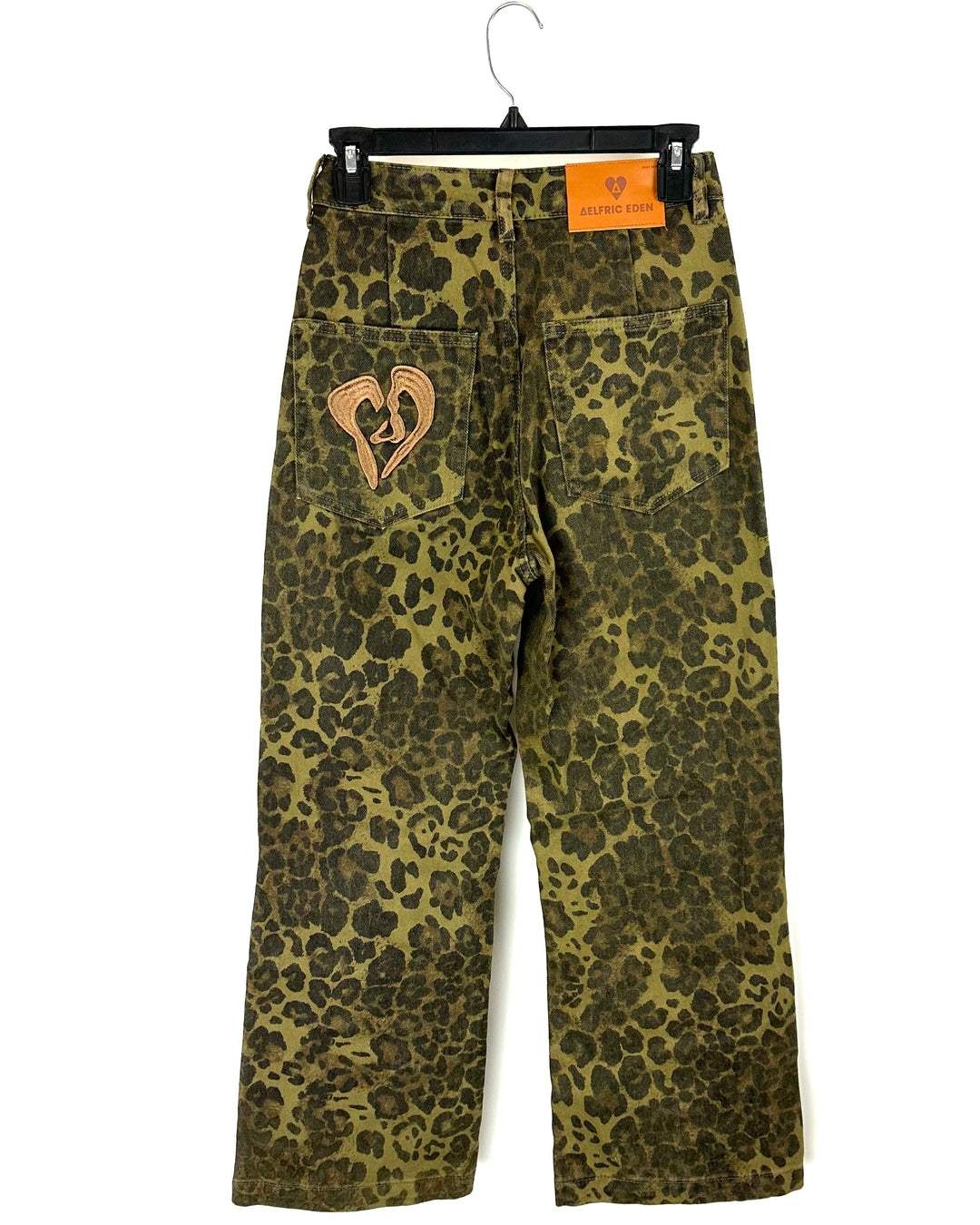 Aelfric Eden Straight Leg Leopard Print Jeans - Size 25