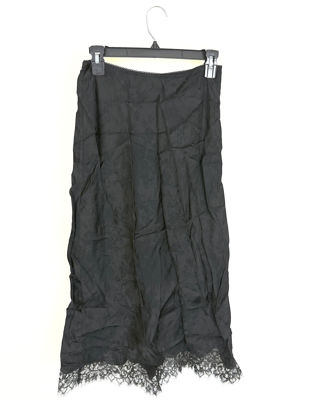 Black Floral Lace Skirt - Size 2/4