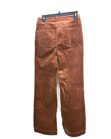 Terracotta-Brown Slightly Baggy Corduroy Pants - Size 4/6