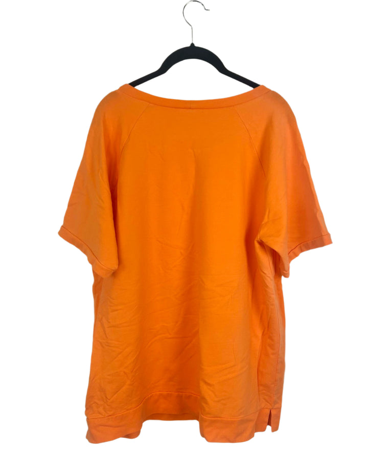 Orange Crewneck T-Shirt- Size 14/16