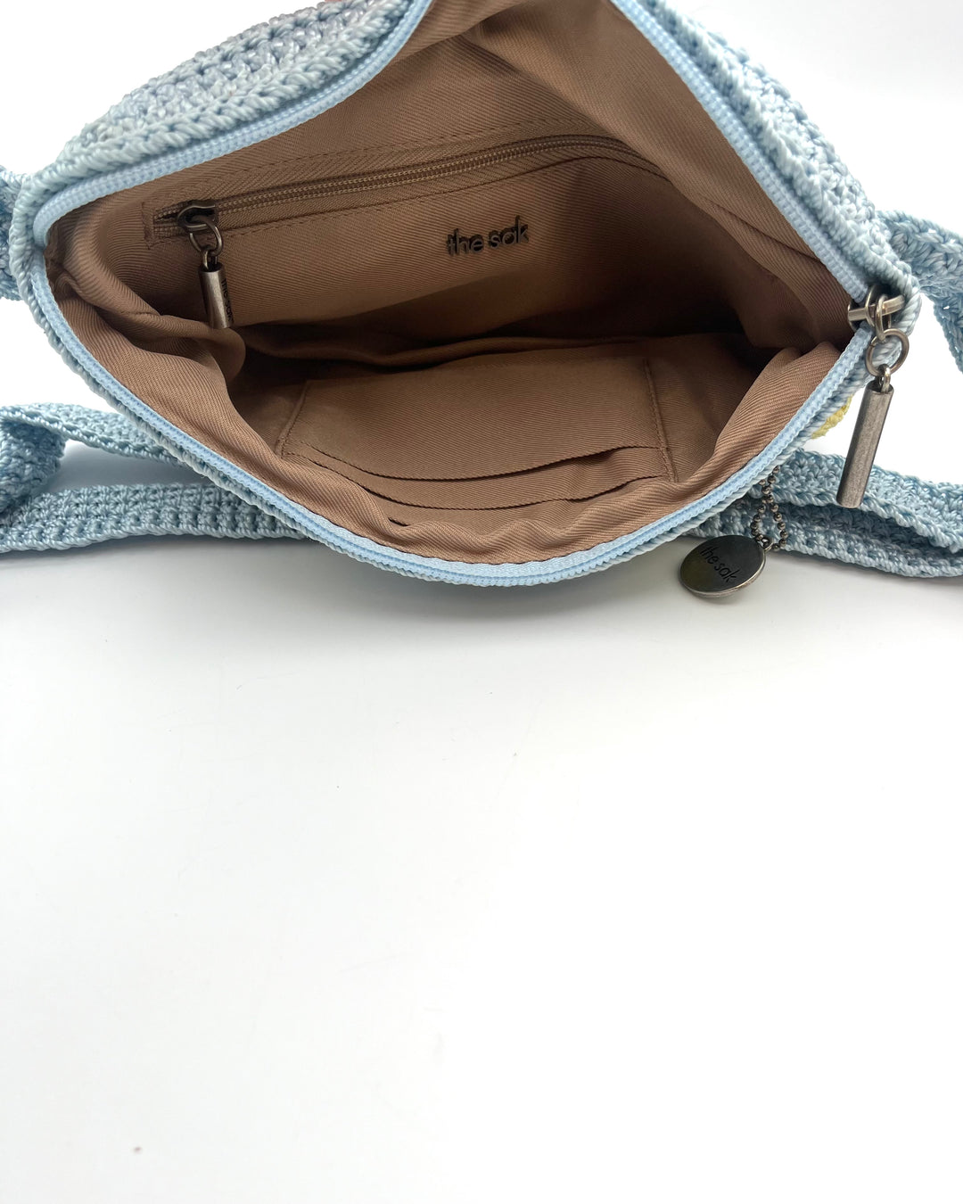 Blue Lemon Crochet Belt Bag