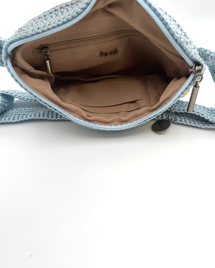 Blue Lemon Crochet Belt Bag