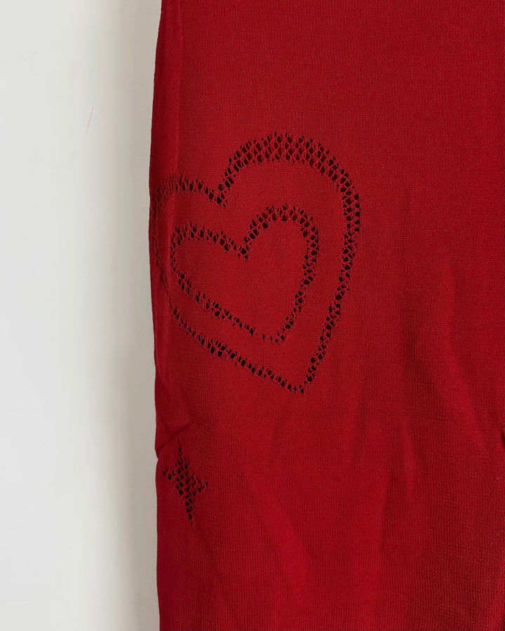 Affection Blvd Red Skirt - Small