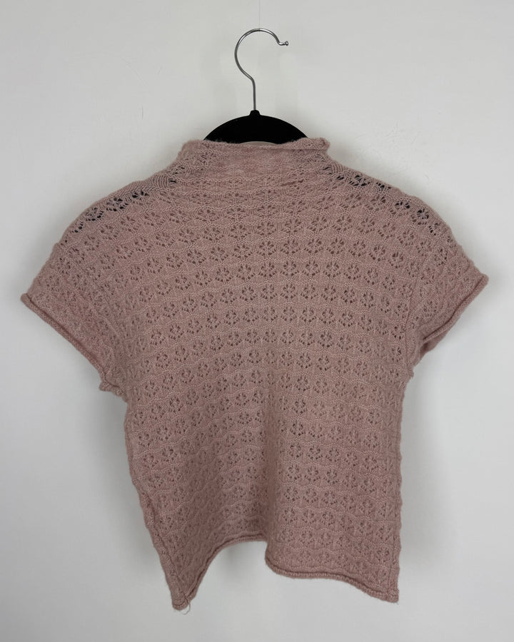 Dusty Pink Knit Top - Size 0/2