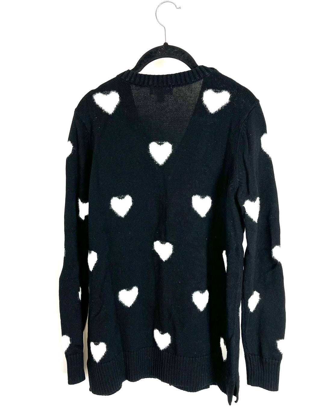 Black Heart Cardigan - Size 6/8