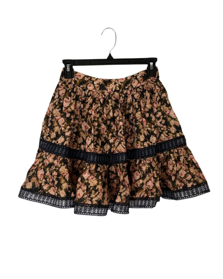 Floral Ruffle Skirt - Size 4-6