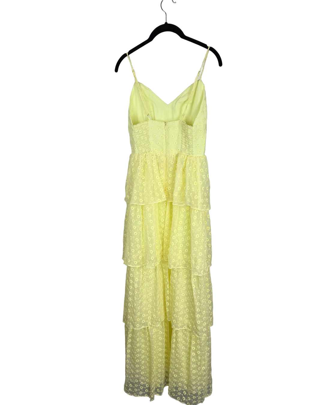 Yellow Ruffle Eyelet Dress - Size 2/4