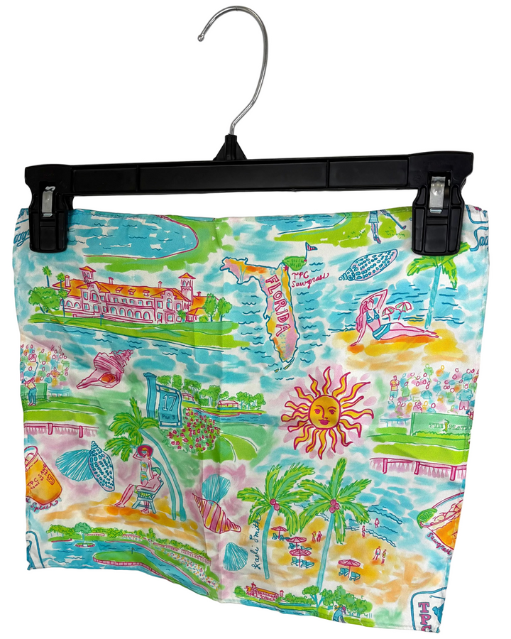 MENS Vibrant Florida Print Handkerchief