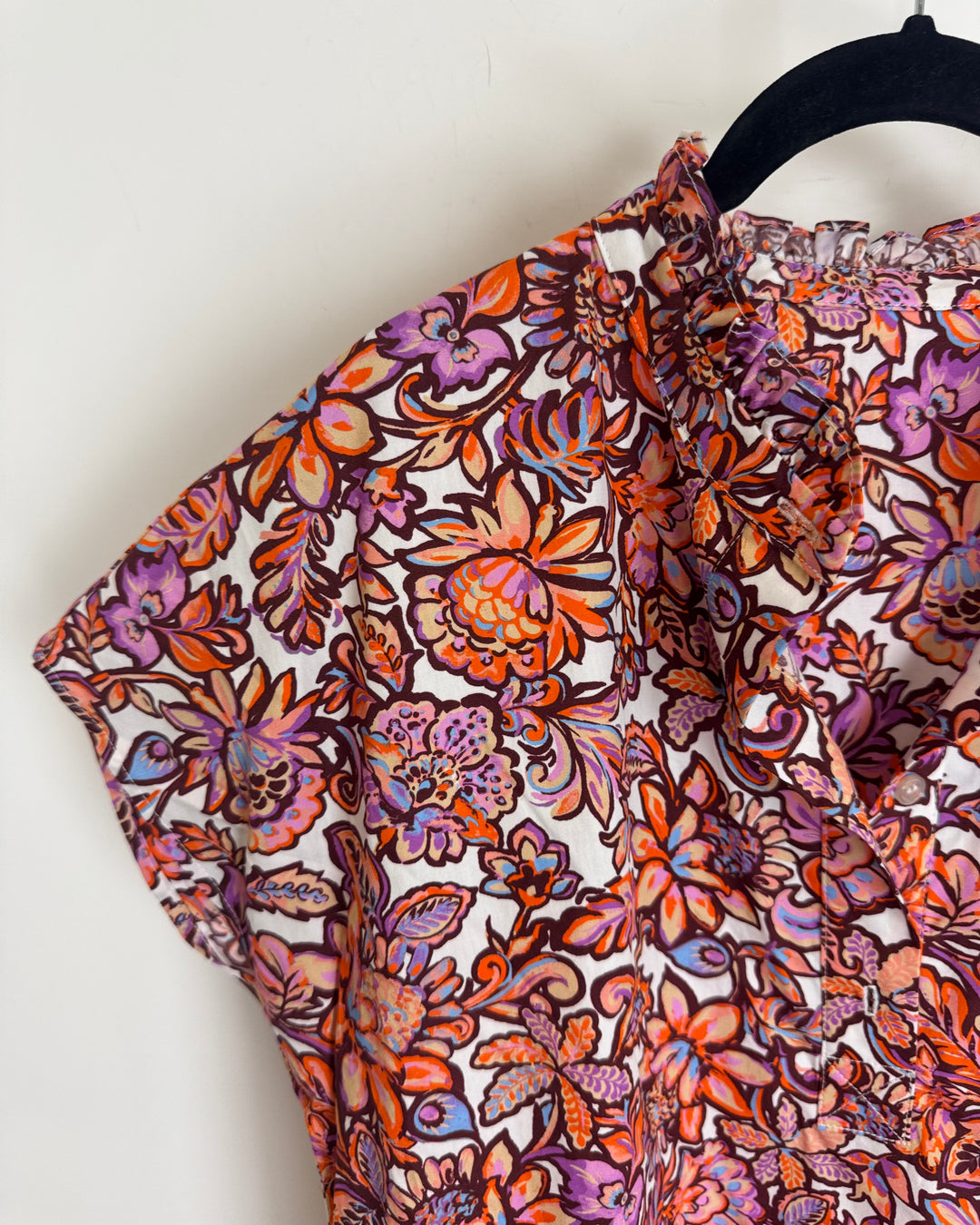 Orange Floral Dress - Size 8/10