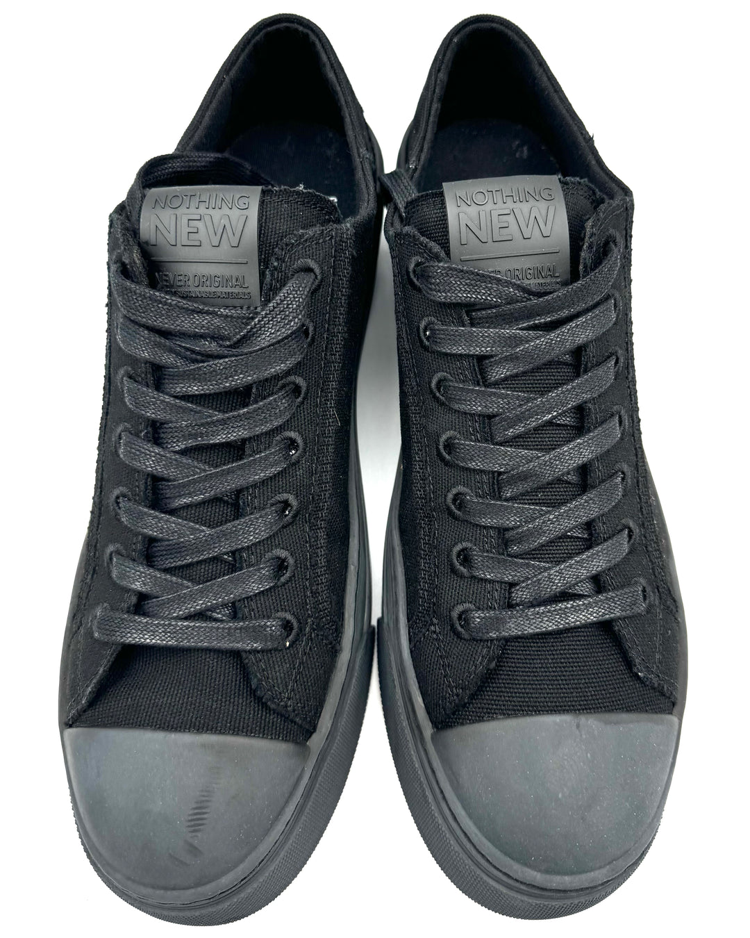 MENS Black Canvas Sneaker - Size 10