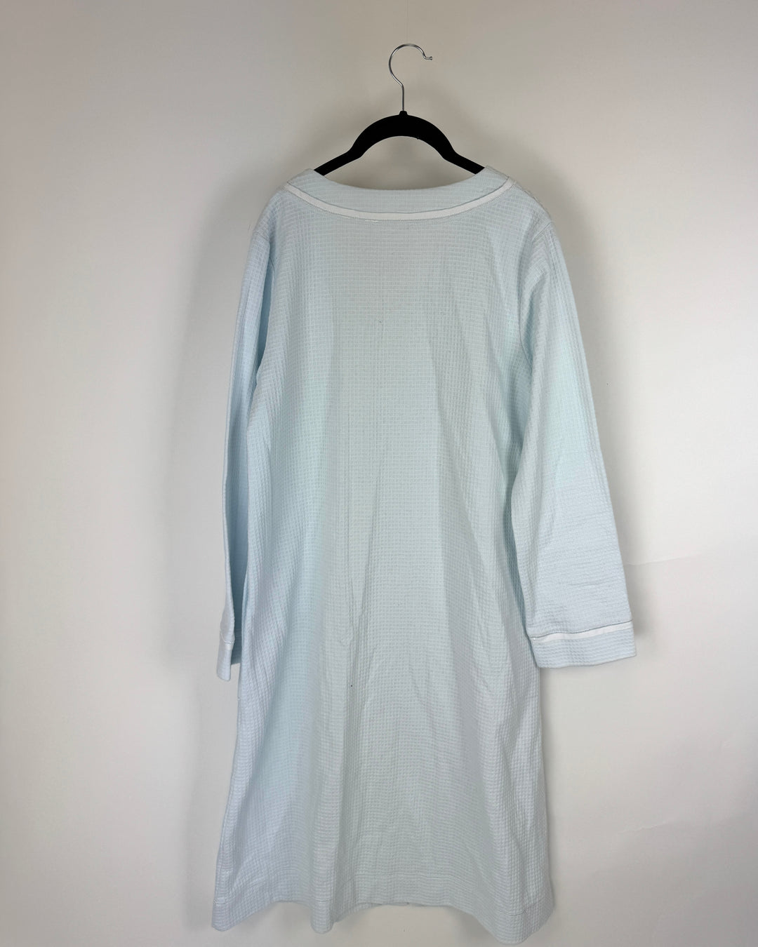 Light Blue Waffle Knit Long Sleeve Rob - Large