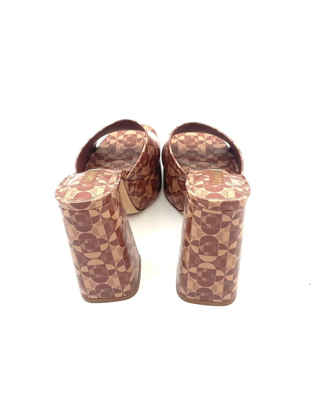 Brown Geo Print Mule - Size 6.5 and 7.5