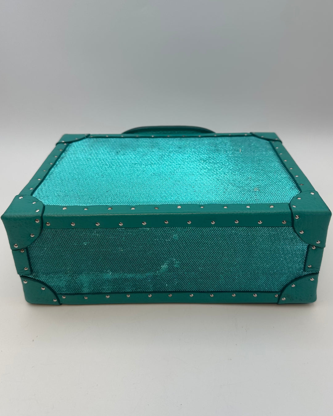 Teal Rectangle Structured Bag
