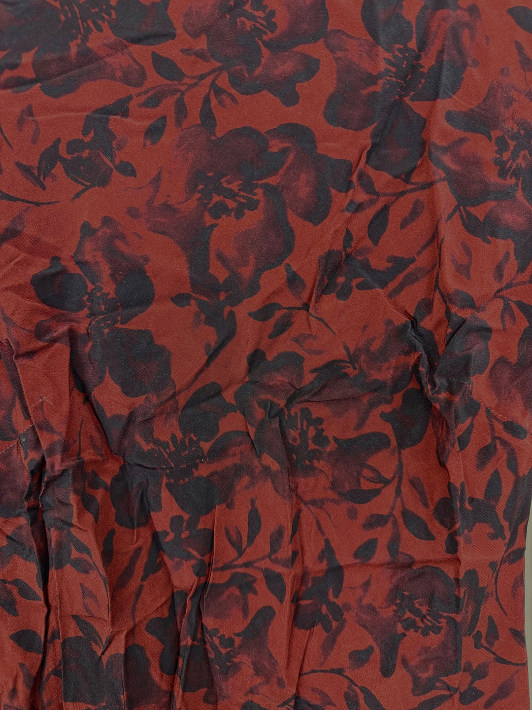 Dark Red & Navy Long Sleeve Dress - Size 00/0