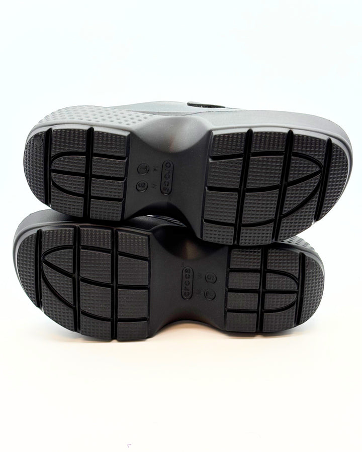 Crocs Platform Black Loafer Slides - Women's Size 9