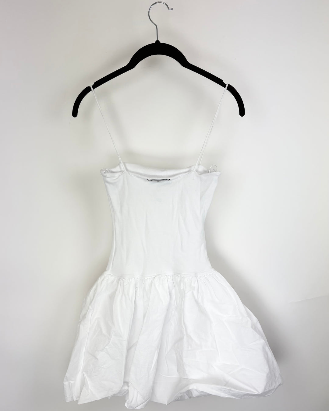 Zara White Bubble Skirt Dress - Small