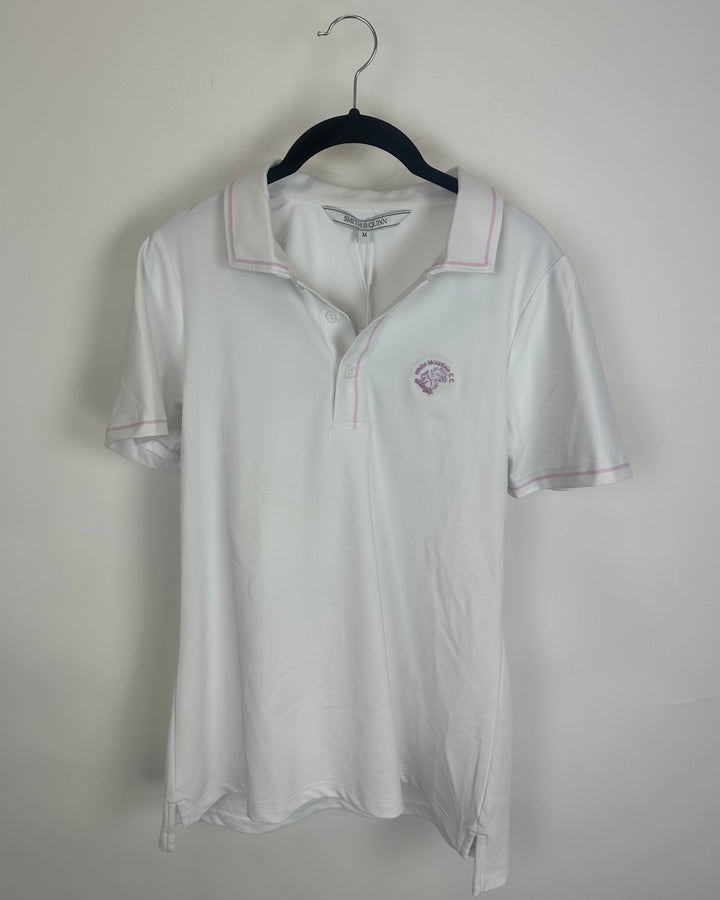 White and light Pink Athletic Top - Size 2/4 and 4/6