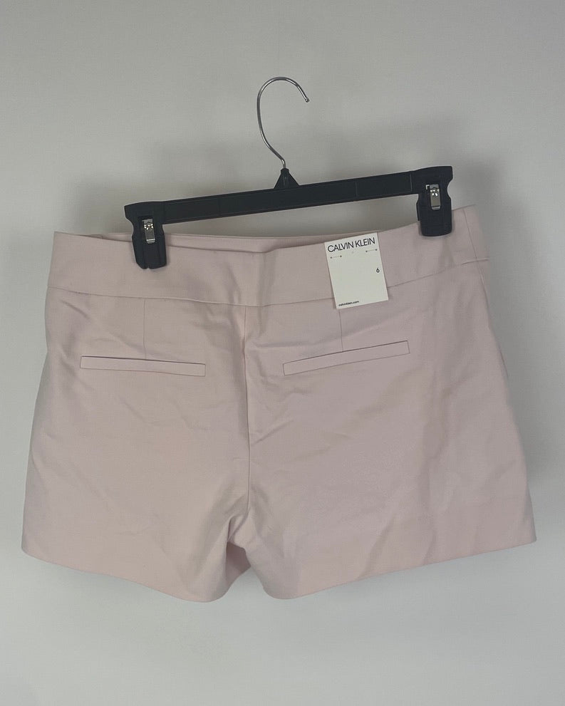 Pink Zipper Shorts - Size 6