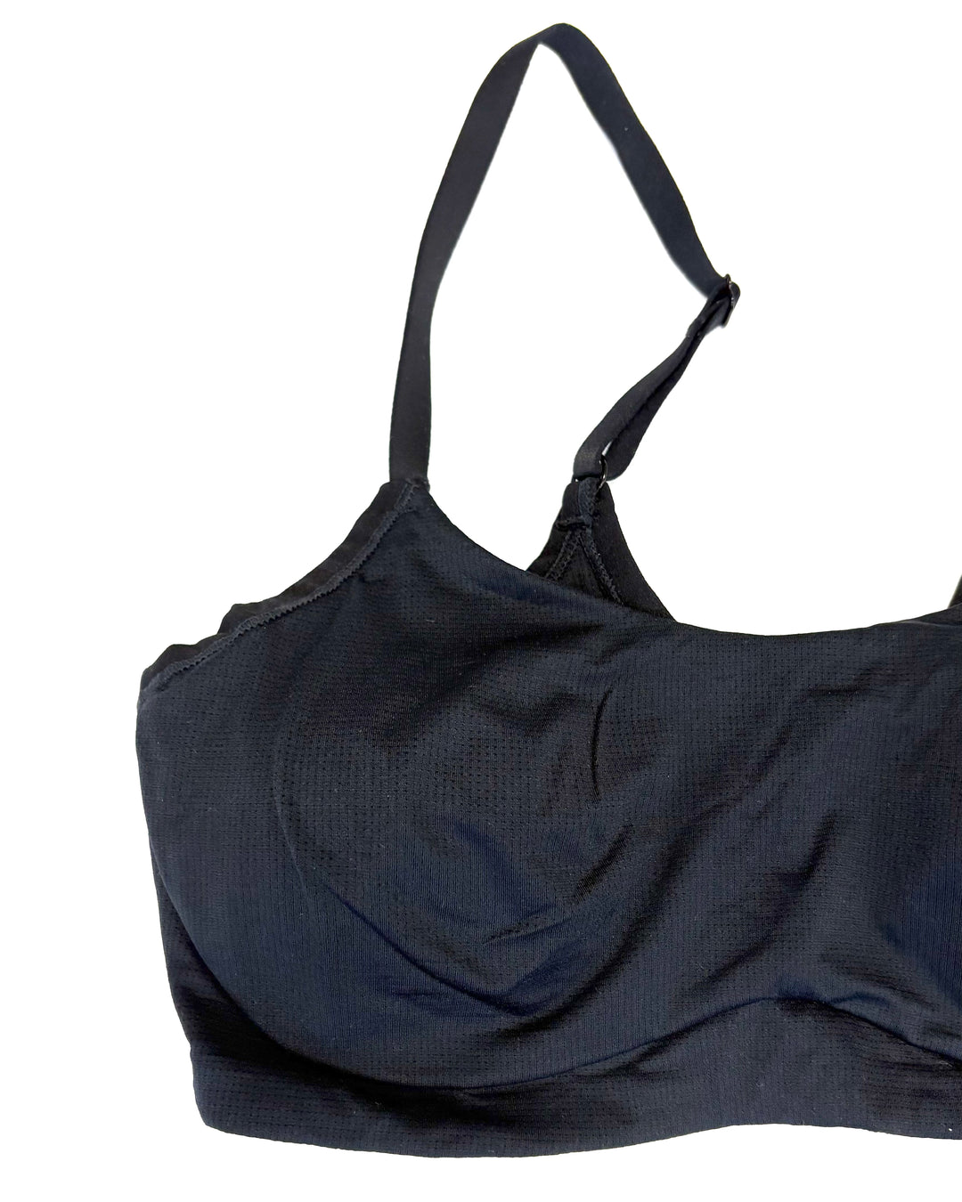 Black Micro Textured Bra - Small