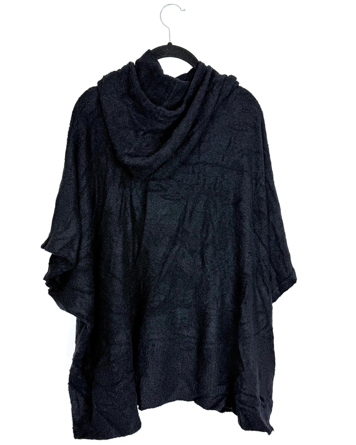 Black Short-Sleeve Hoodie - Size 10/12