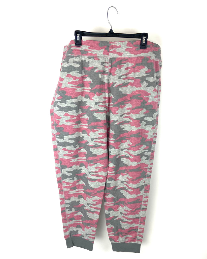 Pink And Gray Camo Joggers - Size 18-20