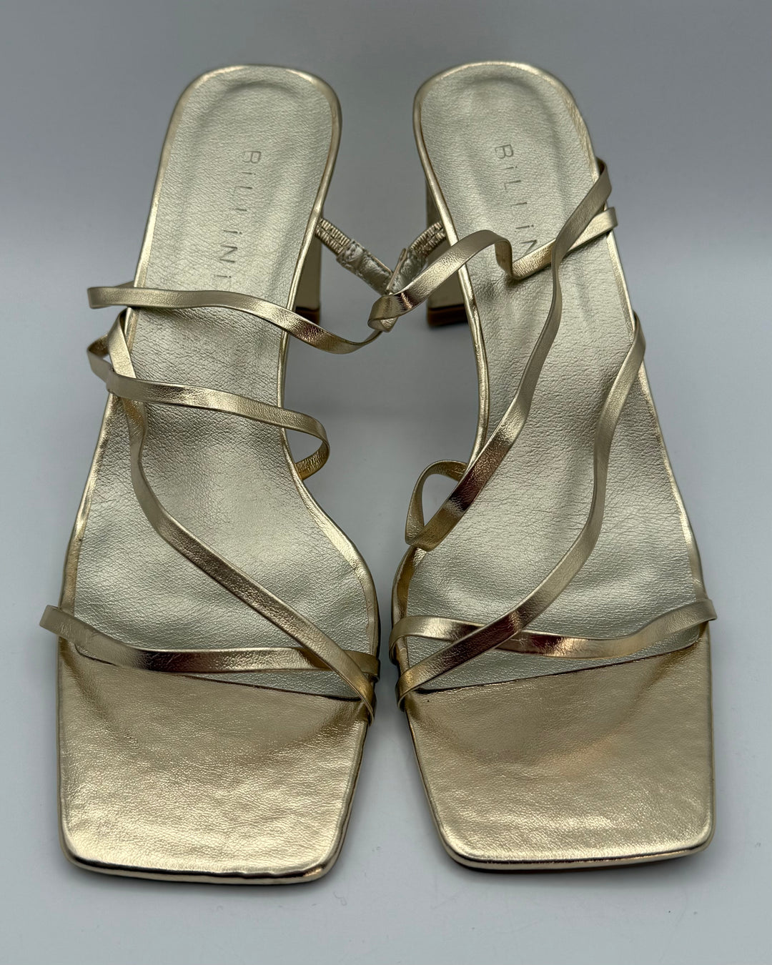 Gold Sandal Heels - Size 10