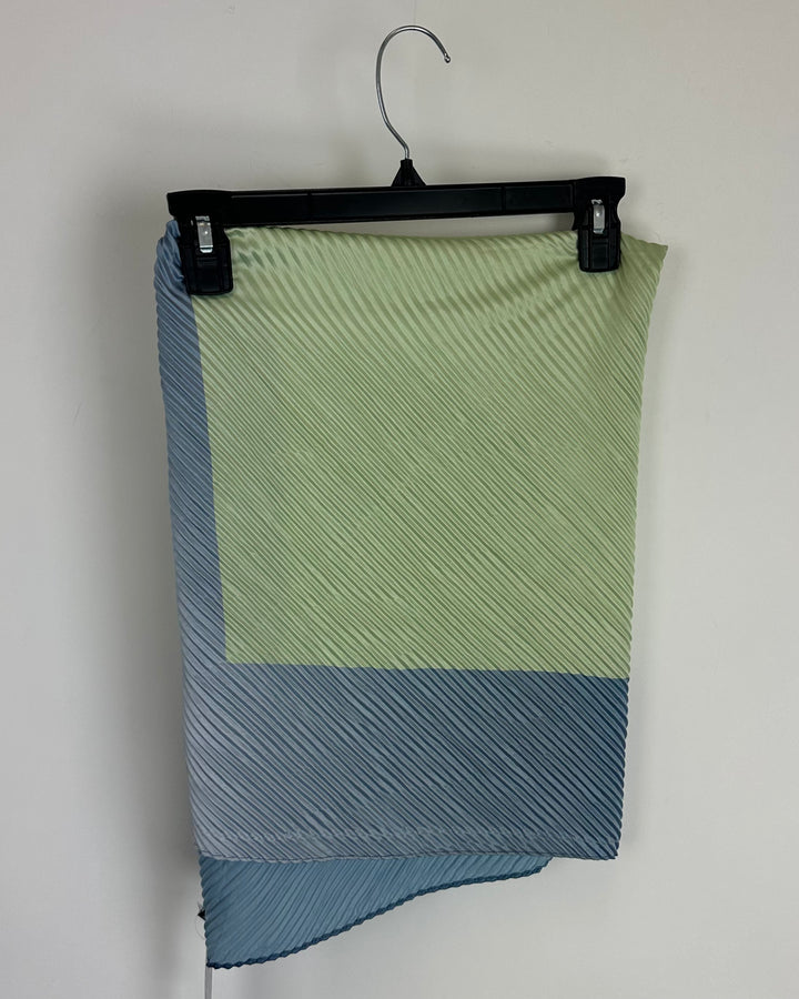 Green and Blue Ombre Scarf