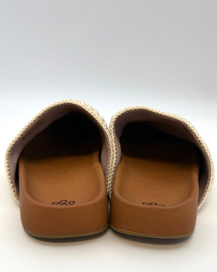 Floral Embroidered Crochet Clog - Size 8, 10, 11